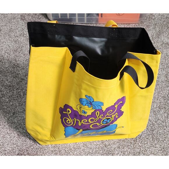 SneakerCon Shanghai 2020 Canvas tote Bag Yellow New Sean Wotherspoon collab - Picture 4 of 7